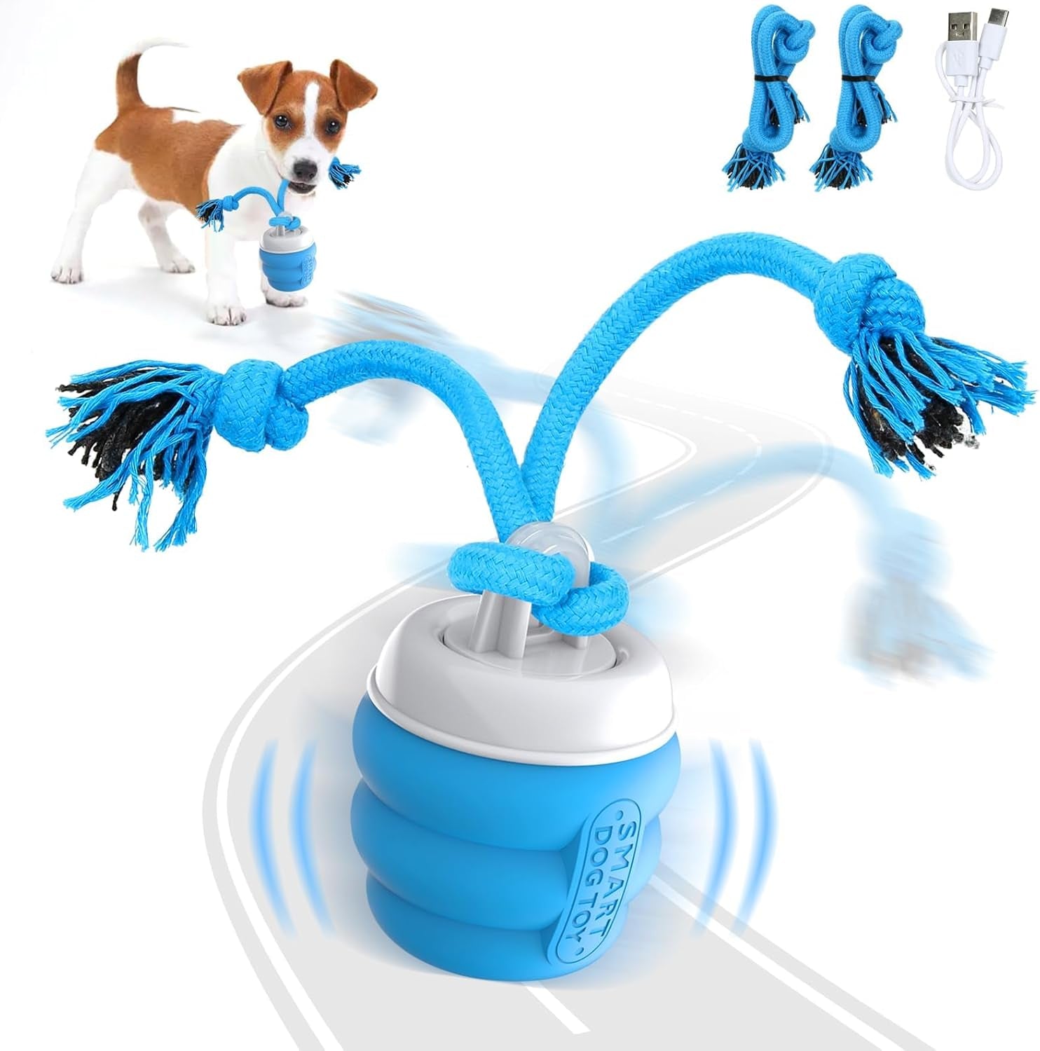 Interactive Dog Ball™ – Rechargeable Automatic Rolling Toy for Endless Fun & Exercise