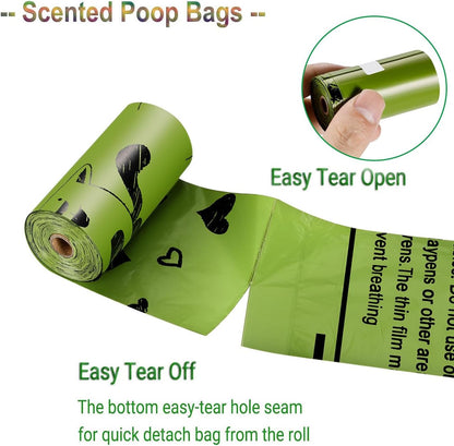 280 Count Dog Poop Bags™ – Extra Thick, Leakproof Waste Bags with Dispenser (Fresh Scent)
