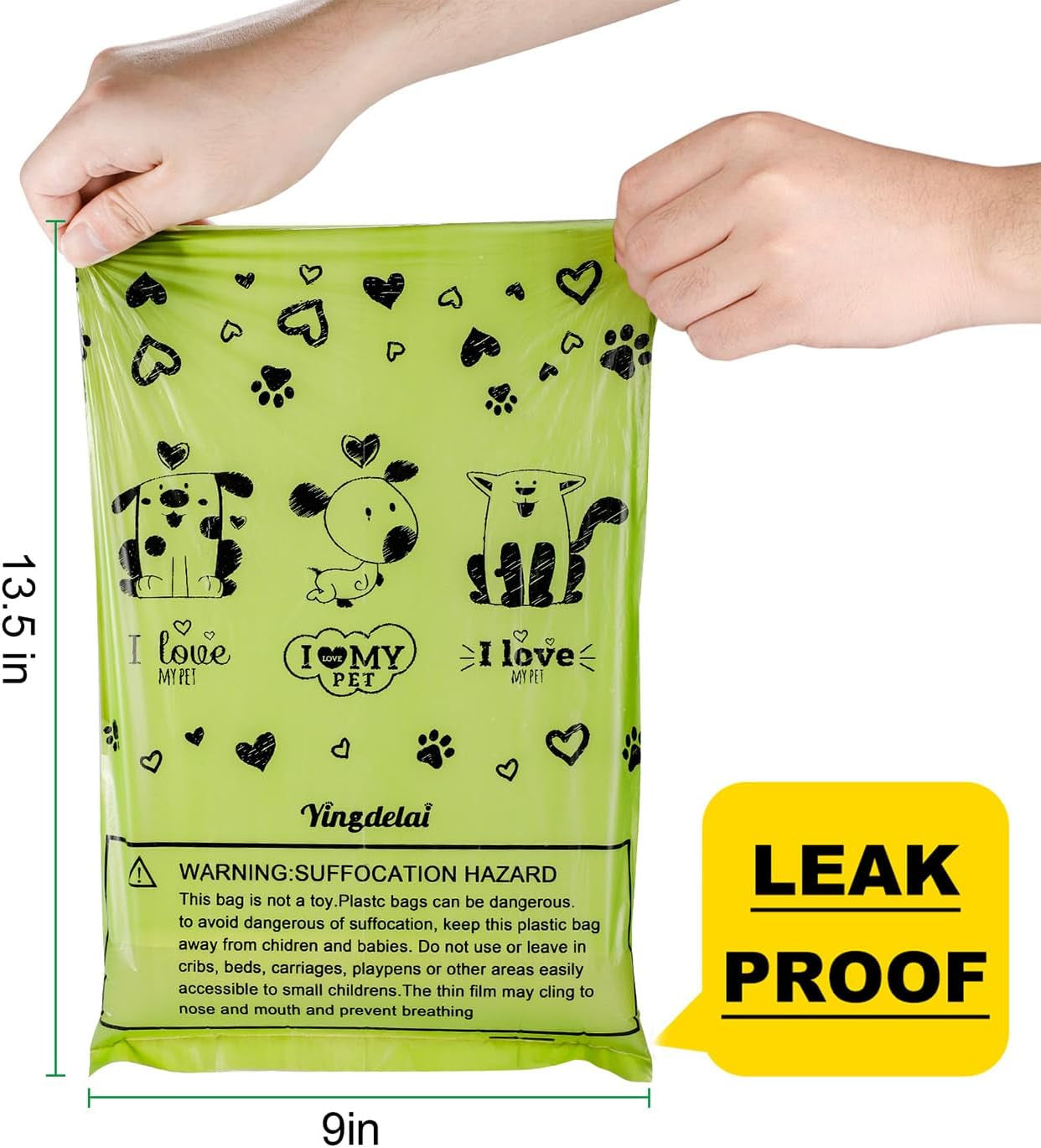280 Count Dog Poop Bags™ – Extra Thick, Leakproof Waste Bags with Dispenser (Fresh Scent)